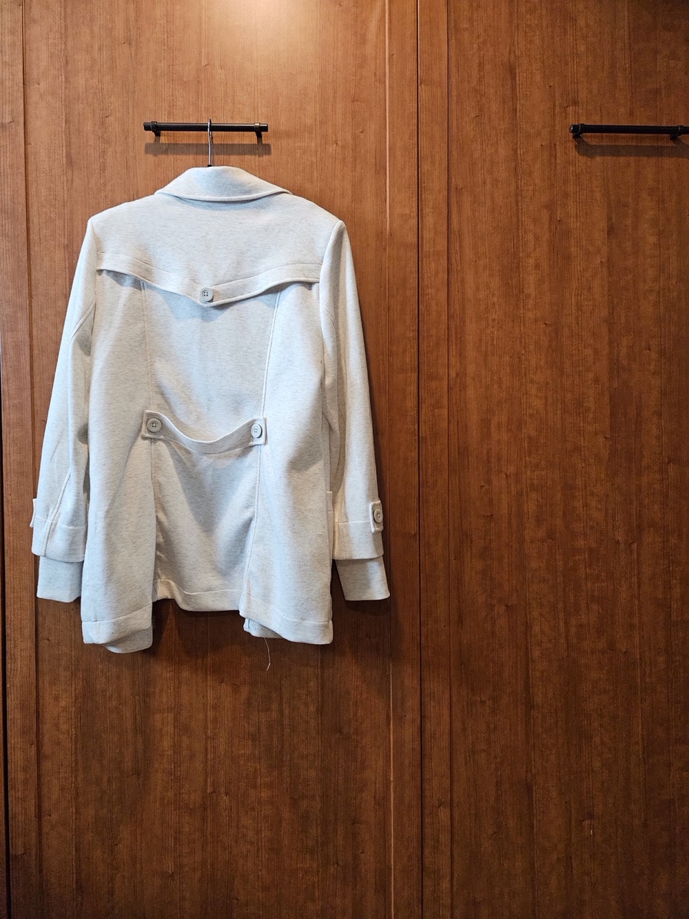 CAbi Peacoat with Zip Front-Oatmeal Cream color - Picture 4 of 4